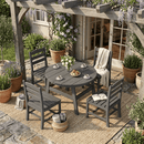 Corex HDPE Round Dining Set, 5-Piece
