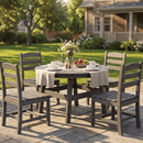 Corex HDPE Outdoor Dining Set, 6-Piece
