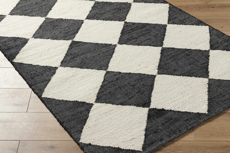 Vivir x Livabliss Antho Black Diamonds Jute Rug