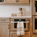 Haley Turkish Cotton + Bamboo Hand Towel - Two Stripe by Sweet Water Decor