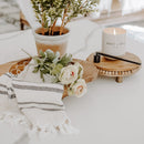Haley Turkish Cotton + Bamboo Hand Towel - Two Stripe by Sweet Water Decor