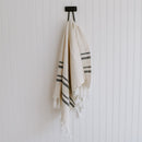 Haley Turkish Cotton + Bamboo Hand Towel - Two Stripe by Sweet Water Decor
