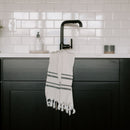 Haley Turkish Cotton + Bamboo Hand Towel - Two Stripe by Sweet Water Decor