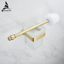 GobekUsa Gold Bath Hardware Set: Towel Ring, Toilet Brush Holder - WF-552200