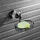 GobekUsa Black Brass & Crystal Bathroom Accessories Set - Towel Rack, Towel Bar, Paper Holder, Soap Dish, Cup Holder, Toilet JM251