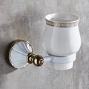 GobekUsa Bathroom Accessories Set: Gold Finish Paper Holder, Towel Bar, Soap Holder, Towel Rack & More