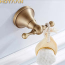 GobekUsa Antique Bronze Brass Wall Hooks & Racks for Clothes, Towels, Coats & Robes