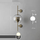 GobekUsa Glass Industrial Wall Lights for Living Room Bedroom Dining Room