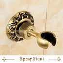 GobekUsa Antique Brass Wall Mount Bidet Faucet for Hygienic Bathroom Shower Spray