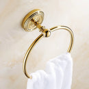 GobekUsa Antique Brass Towel Ring Wall Mounted Rack Shelf Bathroom Towel Holder