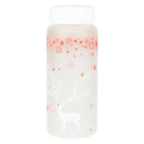 GobekUsa 430ml Swallow Frost Glass Water Bottle with Sleeve, Elk Design