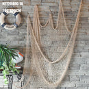 GobekUsa Decorative Fishing Net Wall Hanging - Mediterranean Style Nautical Home Decor
