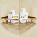 GobekUsa Antique Finish Aluminum Shower Basket Holder Fashion Bathroom Shelf Basket