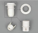 GobekUsa E27 Lamp Bulb Holder Fitting, Black/White, 110v-220v Lighting Accessory