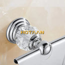 GobekUsa Crystal Chrome Toilet Paper Holder - Wall Mount Paper Towel Rack