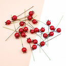 GobekUsa Foam Cherry Artificial Fruits - Set of 10 Pieces for DIY, Decor, and Gifts