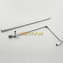 GobekUsa Bathroom Rainfall Shower Faucet Set with Hand Sprayer - Wall Mounted Chrome Copper