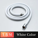 GobekUsa High Pressure PVC Shower Hose with Handheld Head - Silver & Golden Smooth Design