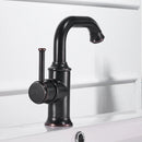 GobekUsa Black Brass Bathroom Faucet Hot Cold Water Mixer Tap WF-18061