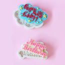 GobekUsa Birthday Cake Silicon Molds - Baking Decor Tools & Kitchen Accessories