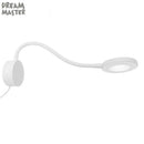 GobekUsa Dimmable LED Wall Lamp for Bedside Reading, USB Powered, Gooseneck Bedroom Light