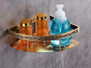 GobekUsa Antique Bronze Carved Aluminum Bathroom Accessories Set: Towel Rack, Paper Holder, Hooks