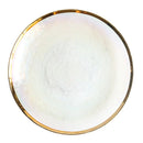 GobekUsa Hammer Grain Gold Glass Salad Bowl - Round Ceramic Fruit Bowl