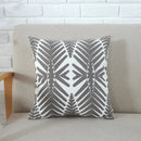 GobekUsa Grey Pink Geometric Embroidered Cushion Cover, 45x45cm