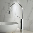 GobekUsa Brushed Gold/Black/White Basin Faucet with Single Handle Swivel Sink Water Crane