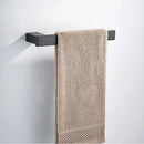 GobekUsa Black Matte Bathroom Hardware Set: Paper Holder, Toothbrush Holder, Towel Bar