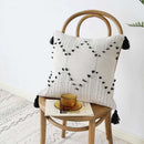 GobekUsa Geometric Tassels Cushion Cover for Home Sofa Bed Decoration