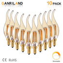 GobekUsa Dimmable LED Filament Bulb 4W E14 220V 2200K Candle Light