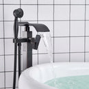 GobekUsa Black Bronze Bathtub Mixer Faucet | Single Handle Waterfall Tub Fixture