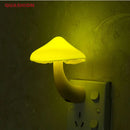 GobekUsa LED Mushroom Night Light for Home Decoration and Bedroom, Light-controlled Sensor