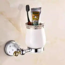 GobekUsa Bathroom Hardware Set: Toilet Paper, Roll Holder, Brush Holder, Coat Hook