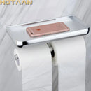 GobekUsa Aluminium Toilet Paper Holder Multifunction Bathroom Mobile Holder Shelf - Oxidation Finish