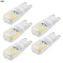 GobekUsa G9 LED Corn Lights Bulb 5pcs 2W 14xsmd3528 Warm White White Chandeliers