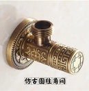 GobekUsa Brass Bathroom Angle Stop Valve Antique Finish Filling Valves JM525