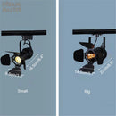 GobekUsa Industrial Spotlight Rail Light with Barndoor for Clothes Store Lighting
