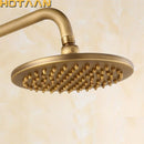 GobekUsa 8" Copper Round OverHead Rain Shower Head in Antique Brass Finish