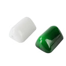 GobekUsa Glass Bankers Lamp Cover | Green/White Cased Replacement Shade L15cm x W9.5cm
