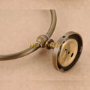GobekUsa Antique Brass Wall-Mounted Round Towel Ring Holder