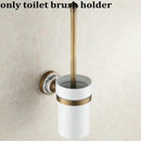 GobekUsa Bathroom Accessories Set: Towel Rack, Bar, Holder, Hook - Antique Brass/Ceramic/Copper