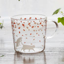 GobekUsa Killer Whale Glass Coffee Mug 350ml: Cute Polar Bear Tea Cup Heat Resistant Glass Beer Mug