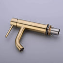 GobekUsa Golden Brass Basin Faucet Deck Mounted Vessel Sink Mixer Tap Hot Cold