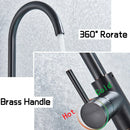 GobekUsa Black Bronze Bath Shower Tub Faucet Floor Mounted Rotate Spout Hot Cold Tap