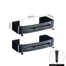 GobekUsa Aluminum Black Corner Basket Cosmetic Rack for Bathroom and Kitchen Storage