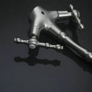 GobekUsa Brushed Nickel Kitchen Faucet with Swivel Spout and Dual Handles