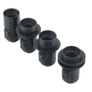 GobekUsa E27 Socket Lamp Base Switch 4A, 250V Black Fitting Bulb Holder Socket