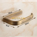 GobekUsa Brass Finish Toilet Paper Holder: Solid Brass Bathroom Accessory